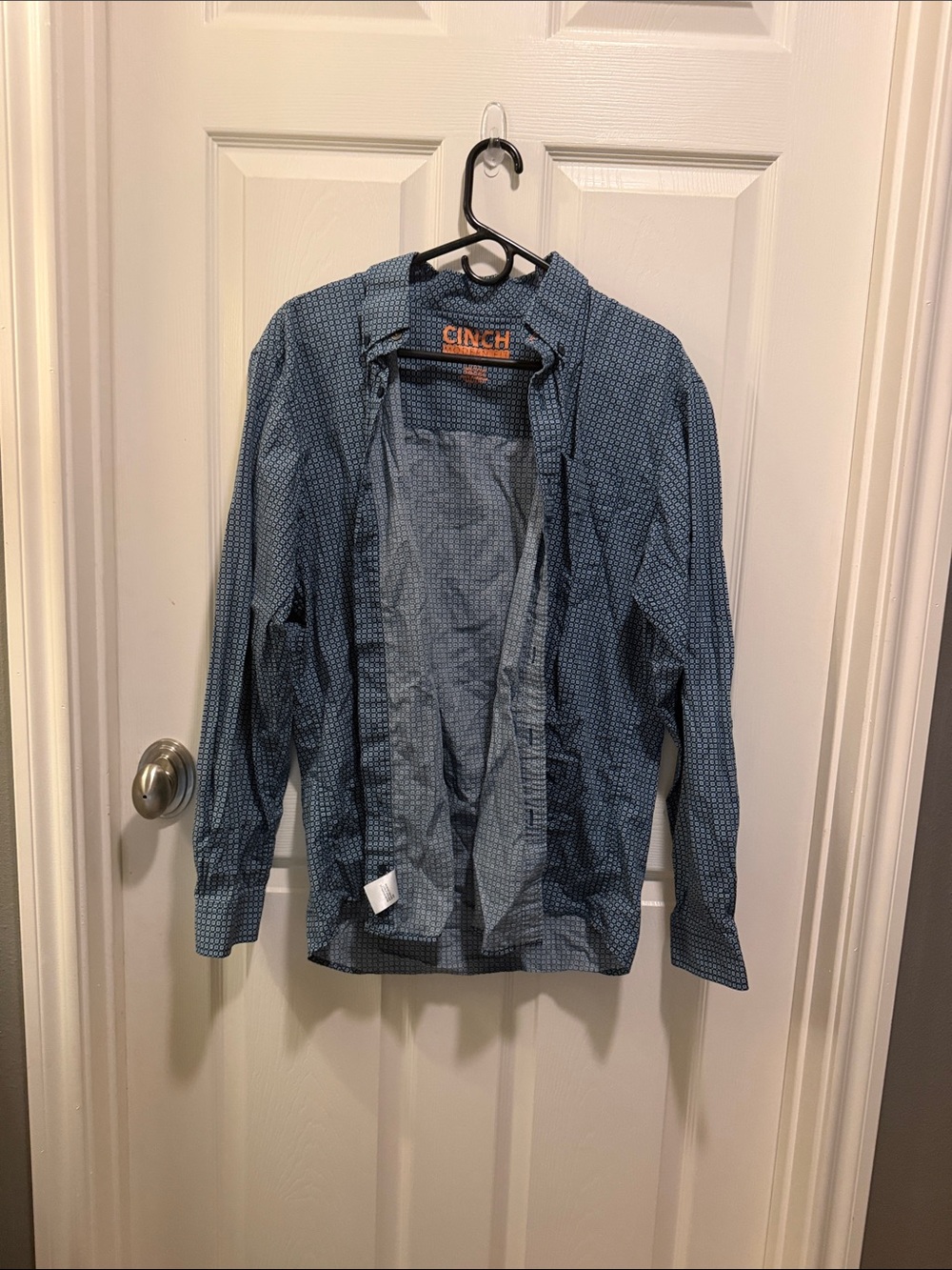 Cinch Men’s Blue Micro-Print Lightweight Shirt Jacket
